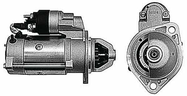 Pièces agricoles - Eclairage - Démarreur 12V 2,6kW, 9-dents CW, Mahle