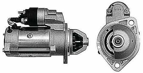 Pièces agricoles - Eclairage - Démarreur 12V 2,6kW, 9-dents CW, Mahle