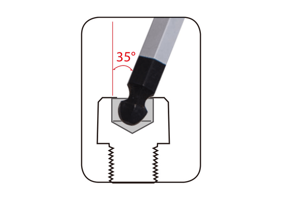 Outils - Outils divers - Jeu de 9 clés mâles extra longues "Ball Point"
