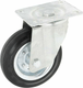 Roue pivotante, roue en polyuréthane : Ø135x40mm, Fixation de plaque: 160x110mm Load: 180kg, Ro-Carr