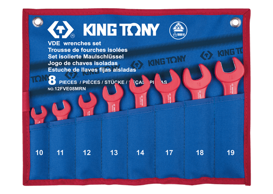 Outils - Outils divers - Trousse de 8 clés fourches isolées (10.11.12.13.14.17.18.19)
