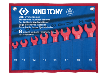 Outils - Outils divers - Trousse de 8 clés fourches isolées (10.11.12.13.14.17.18.19)