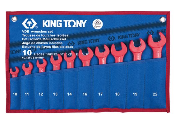Outils - Outils divers - Trousse de 10 clés fourches isolées (10.11.12.13.14.16.17.18.19.22)