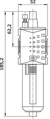 Pièces agricoles - Pièce pneumatique - Lubrificateur d'air comp. 3/8"