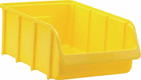 Boîte de rangement 315x495x185mm, capacité 19,27l, polypropylène jaune, Linbin no.5 de Hünersdorff