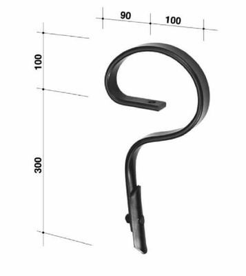 Pièces agricoles - Travail du sol - Dent à ressort 32x10x395mm pour Kongskilde Germinator SP