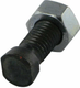 Boulon charrue con. 2 brd. pl. + ecrou