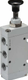 Vanne 5/2, levier bouton 1/4"