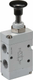 Vanne 3/2, levier bouton 1/8"
