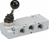 Vanne 3/2, levier bouton 1/8"