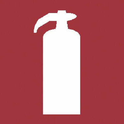 Pièces agricoles - Outils atelier - Panneau Incendie 200x200mm Ext