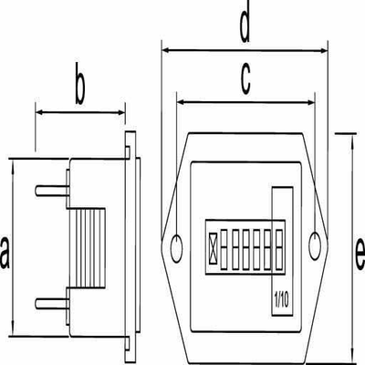 Pièces agricoles - Eclairage - Indicateur de charge batterie