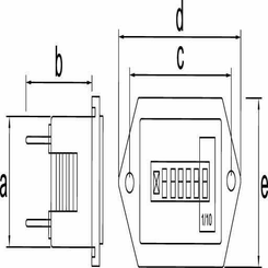 Pièces agricoles - Eclairage - Indicateur de charge batterie