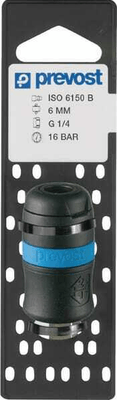 Pièces agricoles - Pièce pneumatique - Raccord rap. sécu fem BSP3/8"