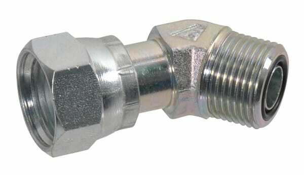 Pièces agricoles - Hydraulique - Coude ORFS M/F 1 3/16" 45°