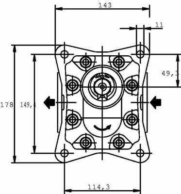 Pièces agricoles - Hydraulique - Moteur KM 30.73 RO-84E4-LED/EF