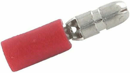 Pièces agricoles - Eclairage - Connecteur Bullet mâle rouge Ø4mm - 0,5-1,0mm² (6)