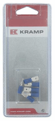 Pièces agricoles - Eclairage - Cosse plate mâle, bleue 6,3x0,8mm - 1,5-2,5mm² (6)