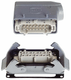 Connecteur cpl., encastré 16P