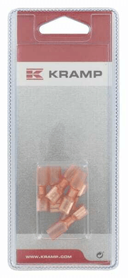 Pièces agricoles - Eclairage - Cosse plate femelle, rouge 6,3x0,8mm - 0,5-1,0mm² (6)