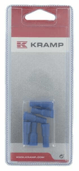 Pièces agricoles - Eclairage - Connecteur Bullet femelle bleu Ø4mm - 1,5-2,5mm² (6)