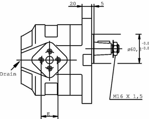 Pièces agricoles - Hydraulique - Moteur KM 30.73 RO-84E4-LED/EF
