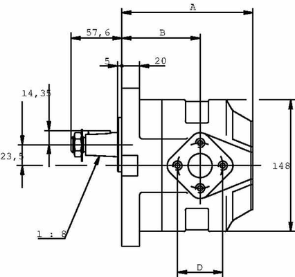 Pièces agricoles - Hydraulique - Moteur KM 30.73 RO-84E4-LED/EF