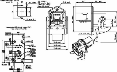Pièces agricoles - Electricité - Connecteur ethernet RJ45