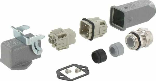 Pièces agricoles - Electricité - Connecteur cpl., encastré 4P