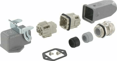Pièces agricoles - Electricité - Connecteur cpl., encastré 4P