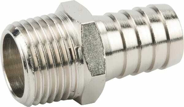 Pièces agricoles - Pièce pneumatique - Embout de tuyau 16 mm x 1/2"