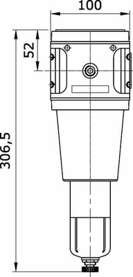 Pièces agricoles - Pièce pneumatique - Filtre à air comprimé 3/4"
