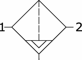Pièces agricoles - Pièce pneumatique - Filtre à air comprimé 1/2"