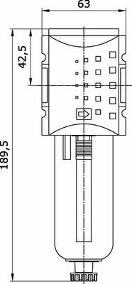 Pièces agricoles - Pièce pneumatique - Filtre à air comprimé 1/2"