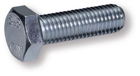 Boulonnerie, quincaillerie - Visserie boulonnerie - Vis TH tête hexagonale 6 pans filetage total DIN 933 NFE 25.114 36x120 zingué classe d'acier 8.8 100 kg (par 1)