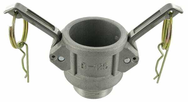 Pièces agricoles - Hydraulique - Camlock Type B 1-1/4" filetage mâle en aluminium