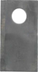 Couteaux de faucheuse droite 90 x 50 x 4mm alésage Ø 19mm Kramp