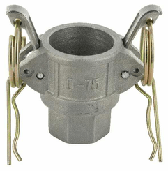 Pièces agricoles - Hydraulique - Camlock Type D 3/4" filetage femelle en aluminium