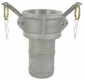 Extrémité de tuyau Camlock Type C 2-1/2" en aluminium