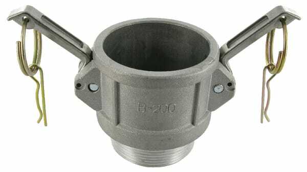 Pièces agricoles - Hydraulique - Camlock Type B 2" filetage mâle en aluminium