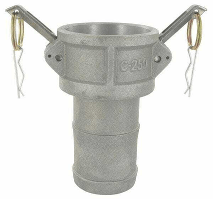 Pièces agricoles - Hydraulique - Extrémité de tuyau Camlock Type C 2-1/2" en aluminium