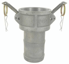 Pièces agricoles - Hydraulique - Extrémité de tuyau Camlock Type C 2-1/2" en aluminium