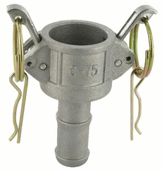 Pièces agricoles - Hydraulique - Embout de tuyau Camlock Type C 3/4" en aluminium