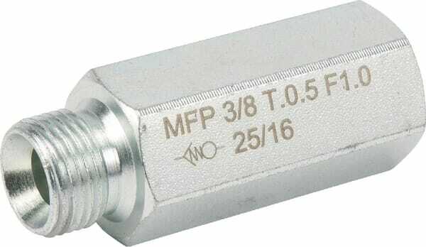 Pièces agricoles - Hydraulique - Valve de flexible de frein 3/8" 30L T=1 mm