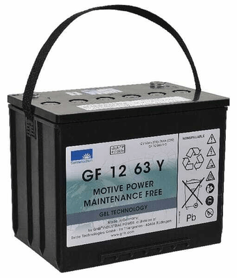 Pièces agricoles - Eclairage - Batterie 12V 70(C20)/63.0Ah(C5) Gel solaire