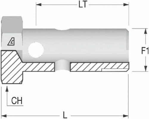 Pièces agricoles - Hydraulique - Boulon banjo M16