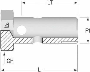 Pièces agricoles - Hydraulique - Boulon banjo M16