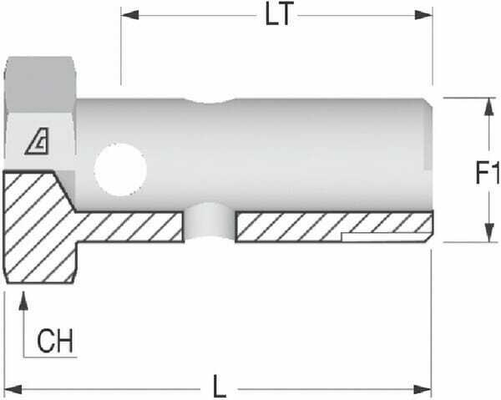 Pièces agricoles - Hydraulique - Boulon banjo BSP 1"