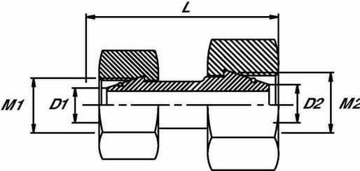 Pièces agricoles - Hydraulique - Raccord 6L - 6L