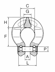 Pièces agricoles - Outils atelier - Maillon Omega 2 t